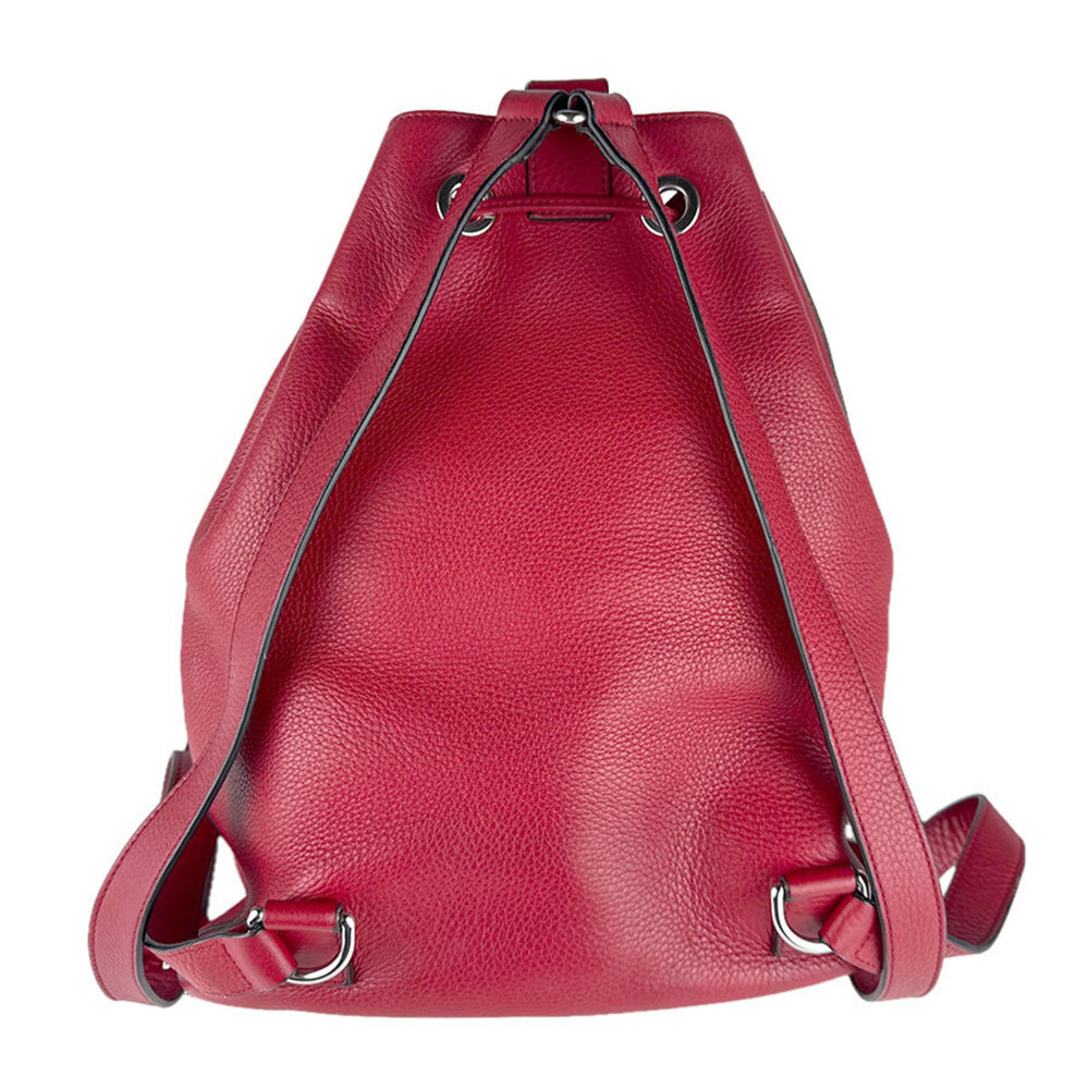 GUCCI Authentic Red Leather Backpack - Picture 3 of 13